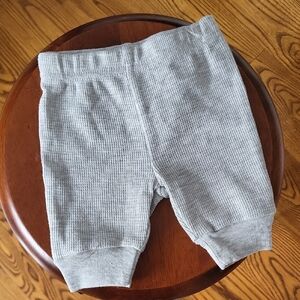 Cozy Gray Ribbed Baby Shorts